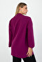 Women's Fuchsia Blazer Jacket – Stylish and Modern Design - 5