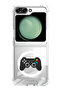 Case for Samsung Galaxy Z Flip 5 Compatible with MagSafe, Shockproof Phone Bumper Cover Controler