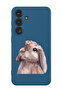 Protective Liquid Silicone Shockproof Case For Samsung Galaxy S24 Plus (Blue) - Rabbit