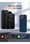 iPhone 16 Pro Blue Protective Liquid Silicone Shockproof Case - H& mouse pointer - 6