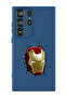 Protective Liquid Silicone Shockproof Case For Samsung Galaxy S24 Ultra (Blue) - Iron man