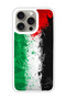 Protective Case Cover For APPLE IPHONE 15 Pro Max Palestine Flag 1 (White Bumper)