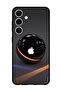 Protective Case For Samsung Galaxy S24 Plus Apple Logo on Black Ball