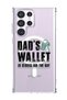 Case for Samsung Galaxy S23 Ultra Compatible with MagSafe, Shockproof Cover Dads wallet Black