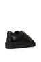 Men's Genuine Leather Black Sneaker Shoes - 2