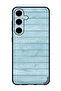 Protective Case Anti Scratch Shock Proof Bumper Cover For Samsung Galaxy S24 Plus Light Blue Wood