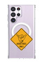 Case for Samsung Galaxy S23 Ultra Compatible with MagSafe, Shockproof Phone Bumper Cover Good Vibes