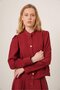 Women's Modal Skirt Suit Claret Red 31174 - 2