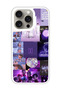 Protective Case Cover For APPLE IPHONE 15 Pro Max BTS collage (White Bumper)