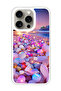Protective Case Cover For APPLE IPHONE 15 Pro Max Glow Stones 3 (White Bumper)