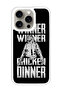Protective Case Cover For APPLE IPHONE 15 Pro Max Winner Winner Chicken Winner (White Bumper)