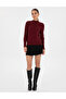 Vişne Slim Fit Half Fisherman Basic Sweater 50310887-Vr223 - 4