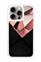 Protective Case Cover For APPLE IPHONE 15 Pro Max pink diamond (1) (White Bumper)