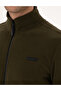 Khaki Regular Fit Fleece Cardigan 50314014-Vr027 - 7