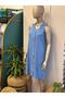 Women's Stylish Linen Dress with Front Buttons - 2