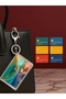 Hologram Transparent Card Holder with Keychain – Contactless Payment Compatible, Slim and Practical Wallet - 4