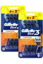 Blue3 Comfort Disposable Razors, 6+2 Count (Pack of 2)