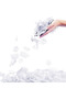 White Color Rose Petal Shaped Confetti 1 Pack 100 Pieces - 2