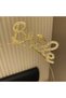 Gold Colored Stone "Bride" Bridal Tiara – with Handwritten Font - 2