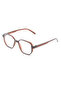 Unisex Brown Framed Blue Light Protection Blue Block Transparent Glasses Tctgt000101G0204