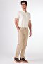 Men's Regular Fit Mink Trousers - 2