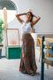 White Color Halter Neck Open Back Muslin Blouse - 3