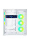 كيس أتاك AK06 ATX Full Tower ATX مع 5 مراوح 140 مم وشاشة 8.8 بوصة - أبيض - 3