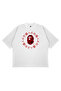 Unisex Oversize a Bathing Red Chinese Print Boxy Fit Thick Fabric (240Gsm) T-Shirt