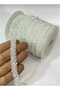 Transparent Crystal Bead Embroidered Accessory Ribbon - 2