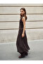 Lcw Vision Brown Crew Neck Lace Dress - 2