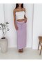 Women's Elastic Waist Comfortable Fit Long Stretch Viscosse Fabric Skirt Height 100 cm Belt Not Included - 4