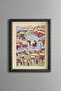 Miniature of the Zigetvar Expedition of Sultan Suleiman the Lawful - Vintage Patterned Frame