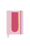 Notebook Monogram Letter Printed Elastic Hard Cover Lined Notebook 168 Sheets - Ü