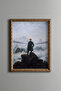 Traveler Above the Fog Sea - Vintage Patterned Frame - 2