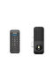 قفل الباب الذكي EasyKey 5100، بصمة الإصبع/رقم التعريف الشخصي/البطاقة، أسود
