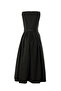 Regular Midi Gray Dress with Lace Collar, Cups, Stones and Belt - 7