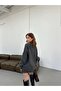 Dgn's Crocheted Mini Skirt with Crocheted Sweater with Crocheted Necklace Women's Top and Bottom Knitwear Set - 5