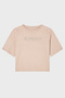 100% Cotton Cropped Fit Crew Neck Logo t Shirt t Shirt Xw001364 Af15085 - 5