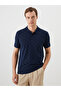 Polo Neck Patterned Pique Men's T-Shirt