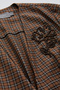 Plaid Waist Belt Detailed Wrapped Slim Fit Midi Dress - 5