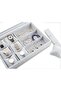 Grey Velvet Watches Organizer 12 Grid Watch Holder Jewelry Storage Box - 2