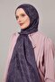 Denim Blue Geometric Pattern Grazia Shawl