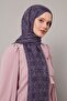 Denim Blue Geometric Pattern Grazia Shawl - 2