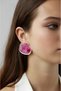 Handmade earrings Arya, white, 08 - 4