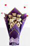 Plush Teddy Bear 90 cm Bear and Purple Plush Teddy Bear Bouquet Gift for Lover Birthday Special Day Set - 2