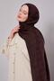 Bitter Brown Geometric Pattern Grazia Shawl - 2