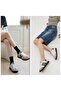 Unisex Side Stripe Lace-Up Walking Sneakers - 6