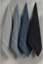 There Are 4 Towel Set Hand Towel Face Towel 100% Cotton 70X140 cm - 3