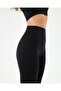 Women's Black Stitch Detail Motion Leggings - Recycled, High Waist, Double Layer Corset - 4