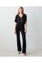 Le Lis Women's High Waist Flare Leg Non-Fading Jeans Denim Trousers